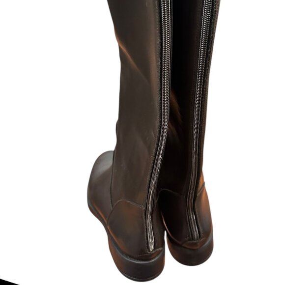 Emanuele Crasto Italian Leather Knee-High Boots - Picture 3 of 4